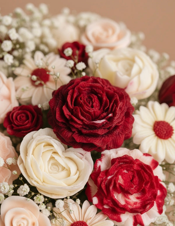 Apsara - Handcrafted Scented Wax Flower Bouquet