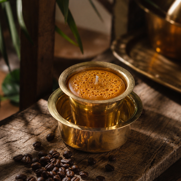 Filter Coffee Candle - Brass Dabara