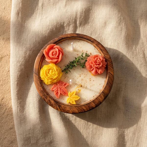 Autumn Bloom - Handcrafted Botanical Soy Wax Candle