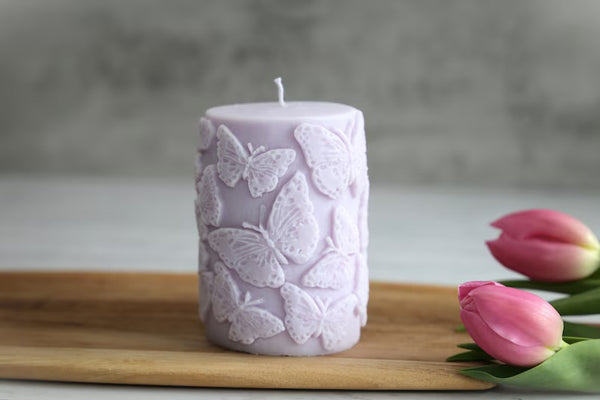Butterfly Pillar Candle