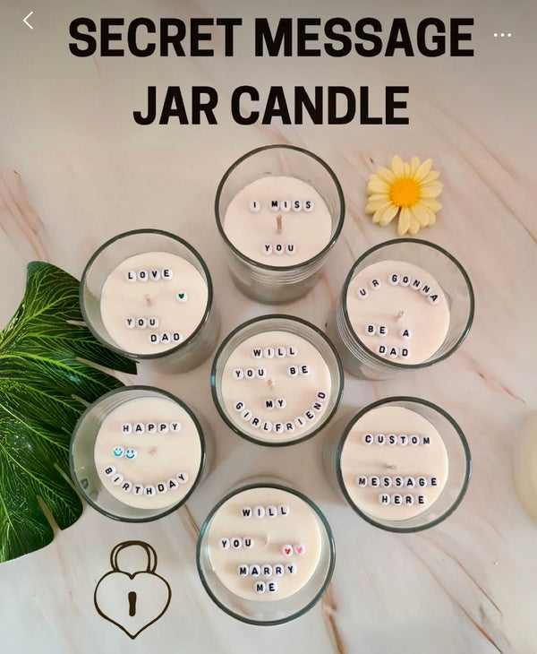 Secret Reveal Message Candle