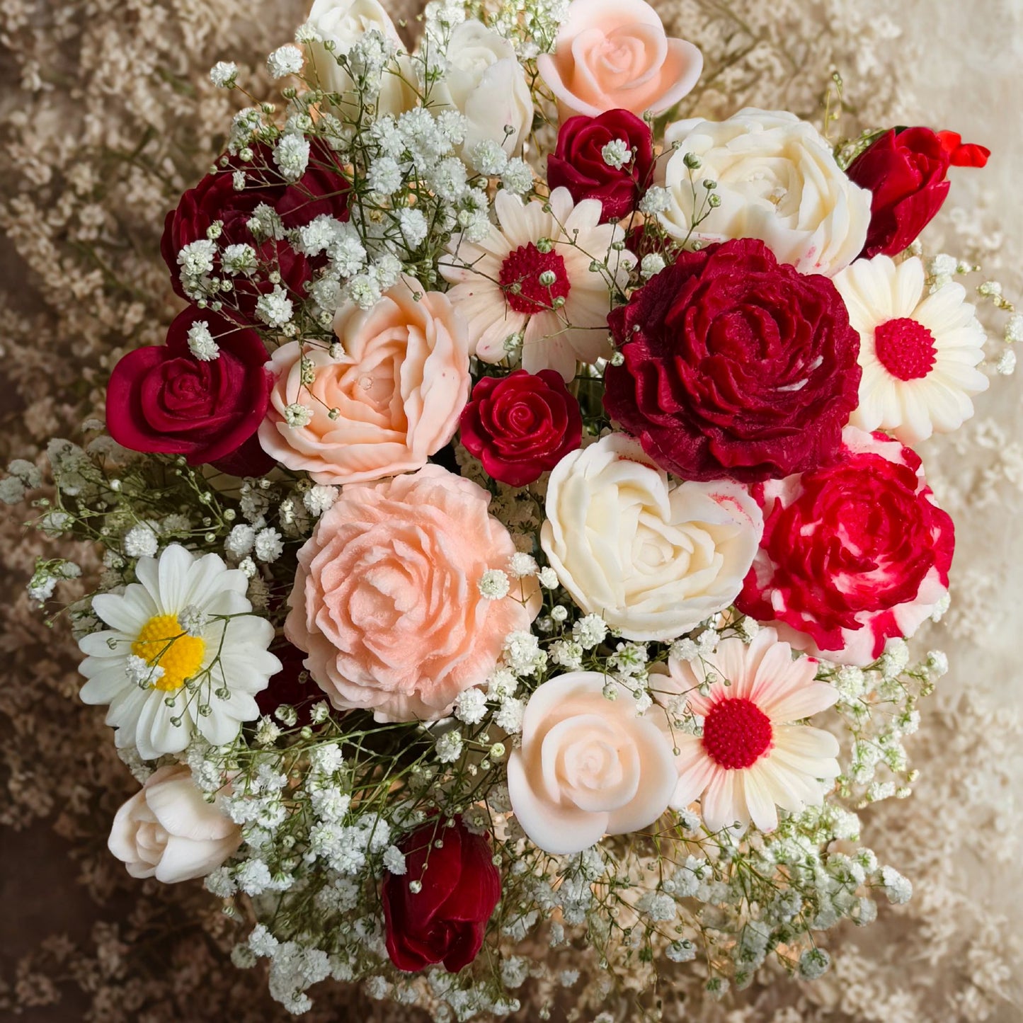 Apsara - Handcrafted Scented Wax Flower Bouquet