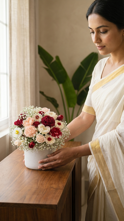Apsara - Handcrafted Scented Wax Flower Bouquet