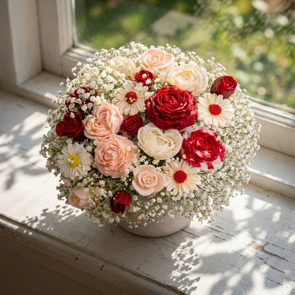 Apsara - Handcrafted Scented Wax Flower Bouquet