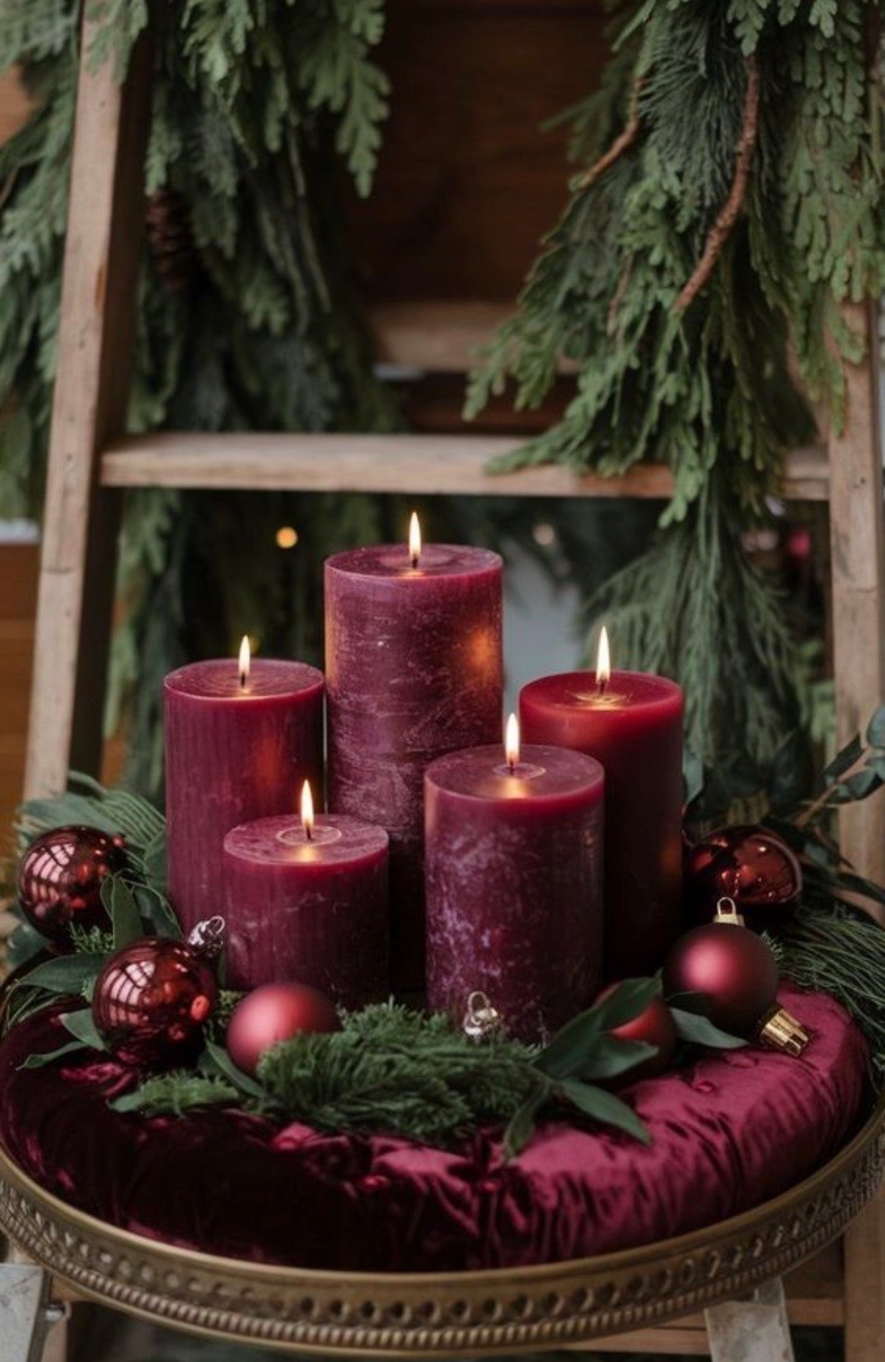 Spice Amber Pillar Candle - Set of 3 (Unscented)