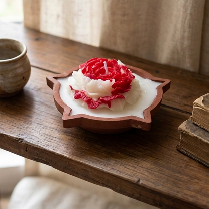 Gulmohar - Handcrafted Floral Soy Wax Candle