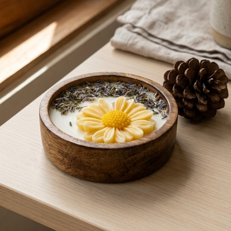 Summer Lavender • Sculptural Soy Wax Candle