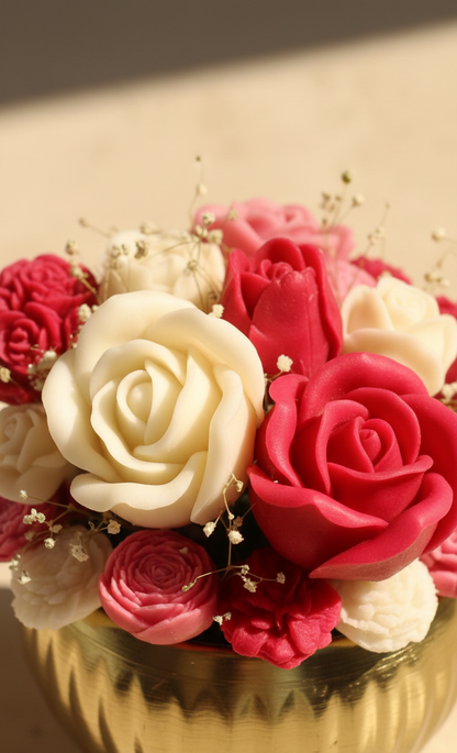 Whispering Fuchsia - Handcrafted Scented Wax Flower Bouquet