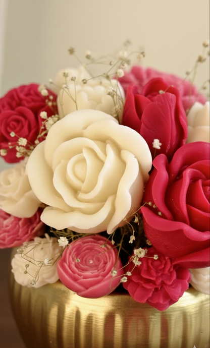 Whispering Fuchsia - Handcrafted Scented Wax Flower Bouquet