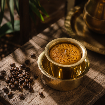 Filter Coffee Candle - Brass Dabara