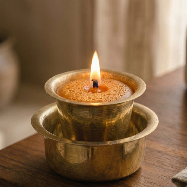 Filter Coffee Candle - Brass Dabara