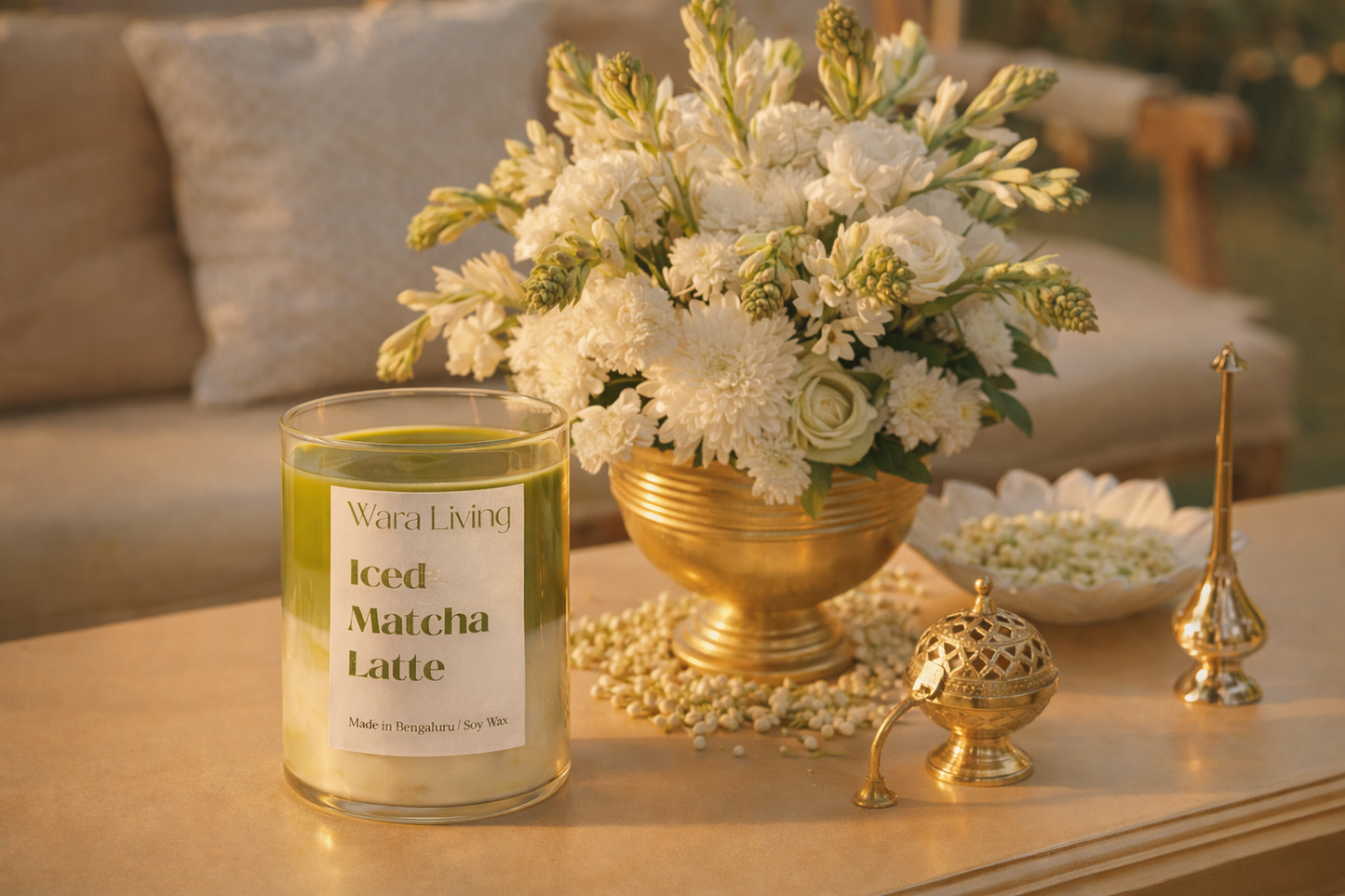 Iced Matcha Latte | Matcha-Inspired Soy Wax Candle