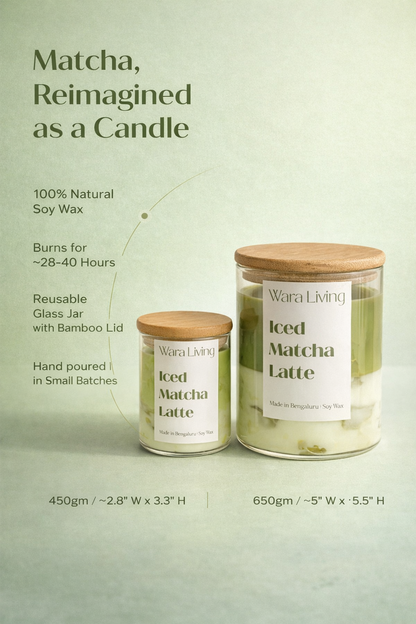 Iced Matcha Latte | Matcha-Inspired Soy Wax Candle