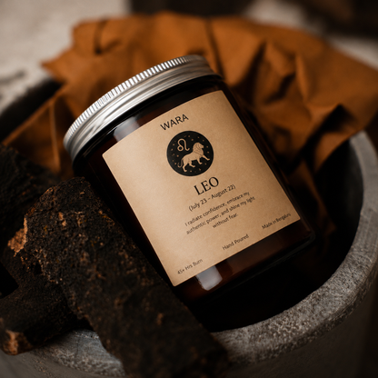 Leo Zodiac Candle