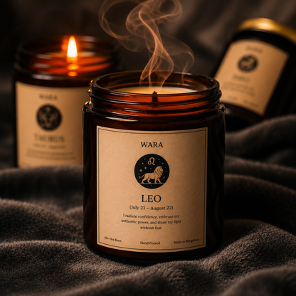 Leo Zodiac Candle