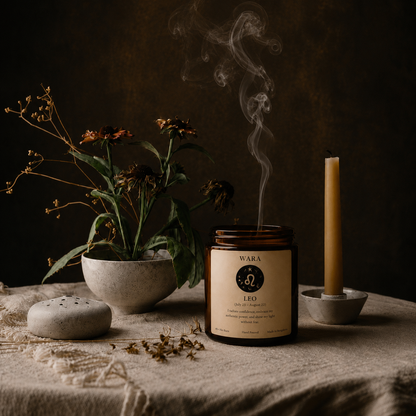Leo Zodiac Candle
