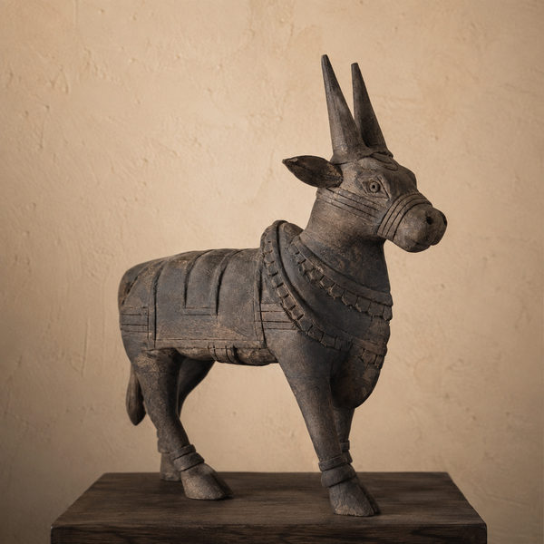 NANDI - Hand-Carved Wooden Sculpture