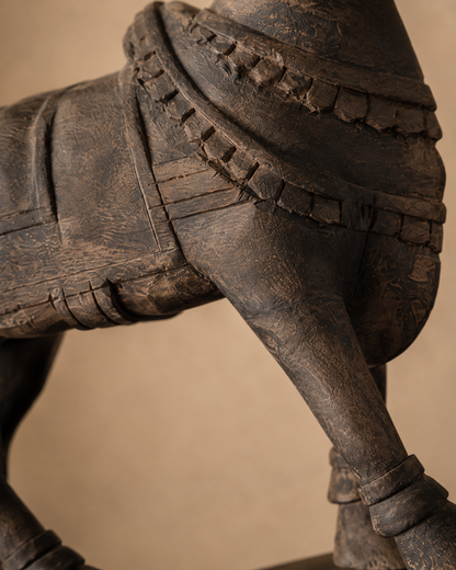 NANDI - Hand-Carved Wooden Sculpture