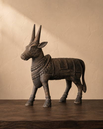 NANDI - Hand-Carved Wooden Sculpture