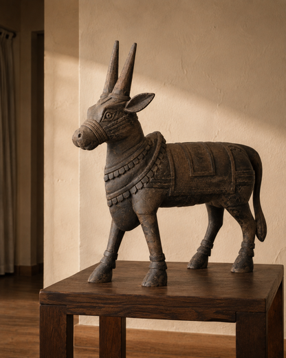 NANDI - Hand-Carved Wooden Sculpture