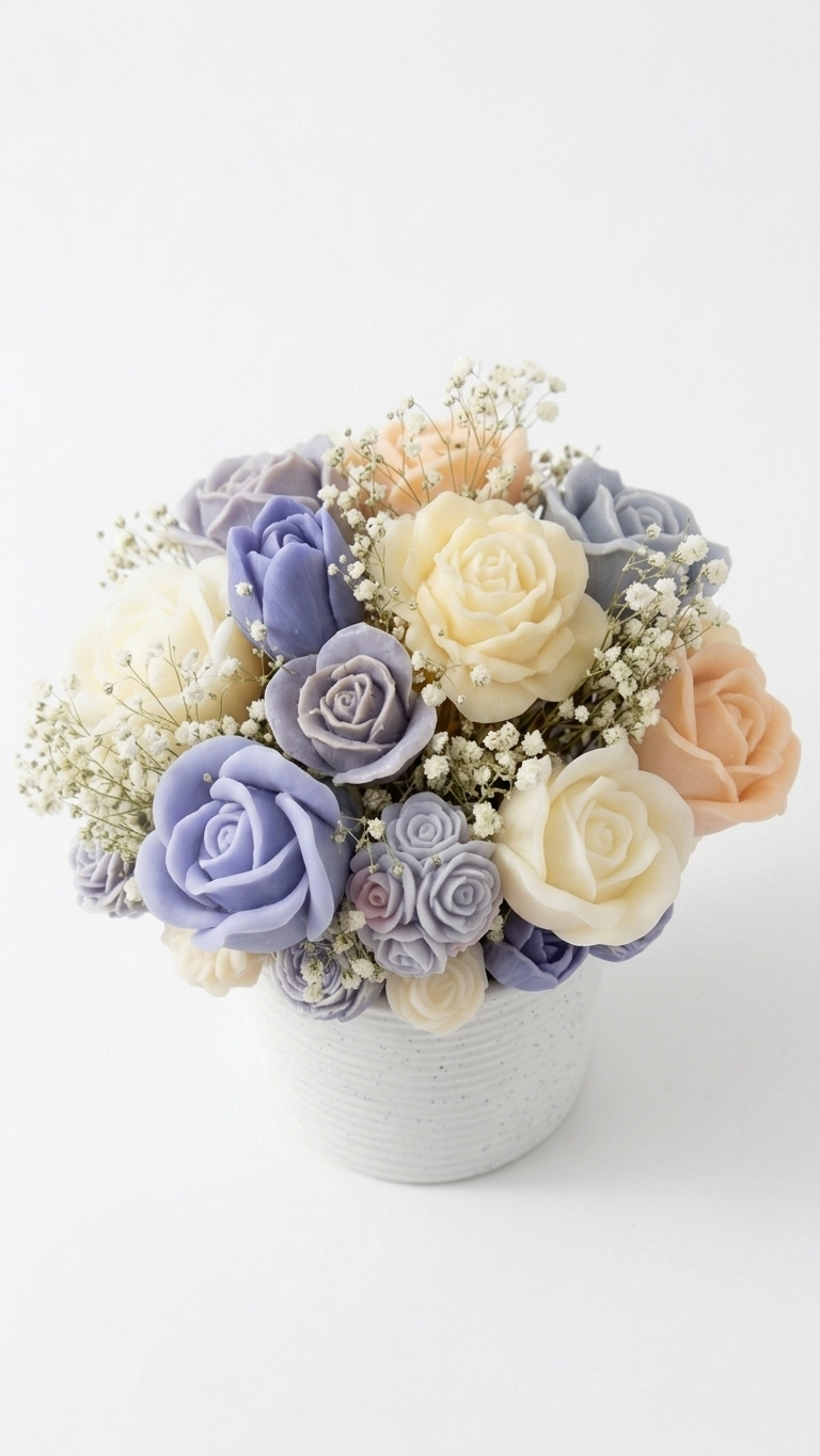 Neelima  - Scented Wax Flower Bouquet