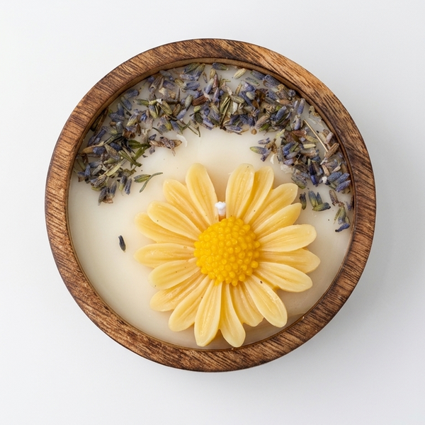 Summer Lavender • Sculptural Soy Wax Candle