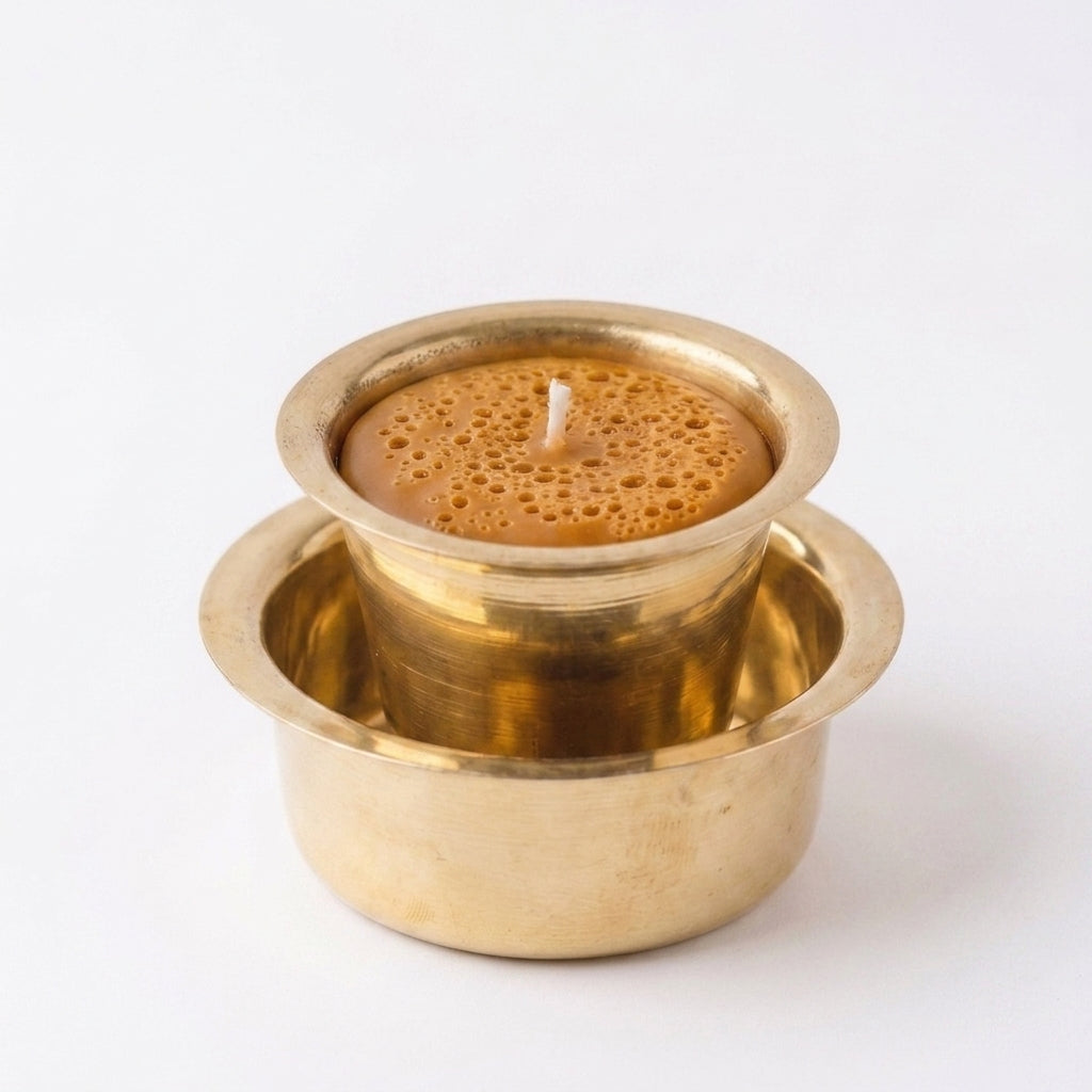 Filter Coffee Candle - Brass Dabara