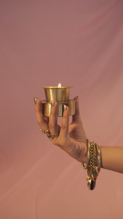 Filter Coffee Candle - Brass Dabara