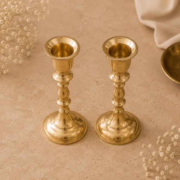 The Heirloom Brass Candlesticks - Set of 2